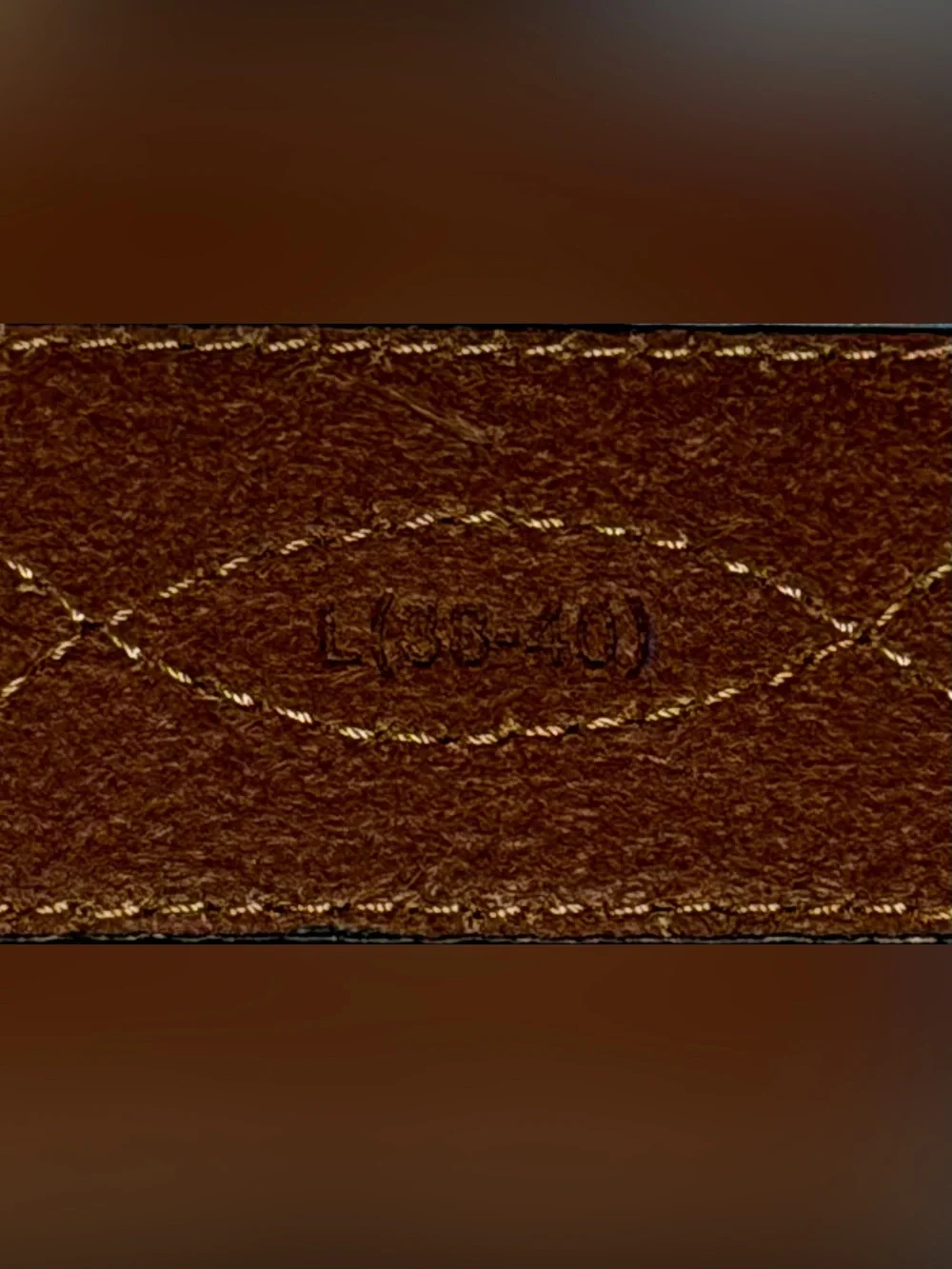 Tan Genuine Leather Women’s Belt